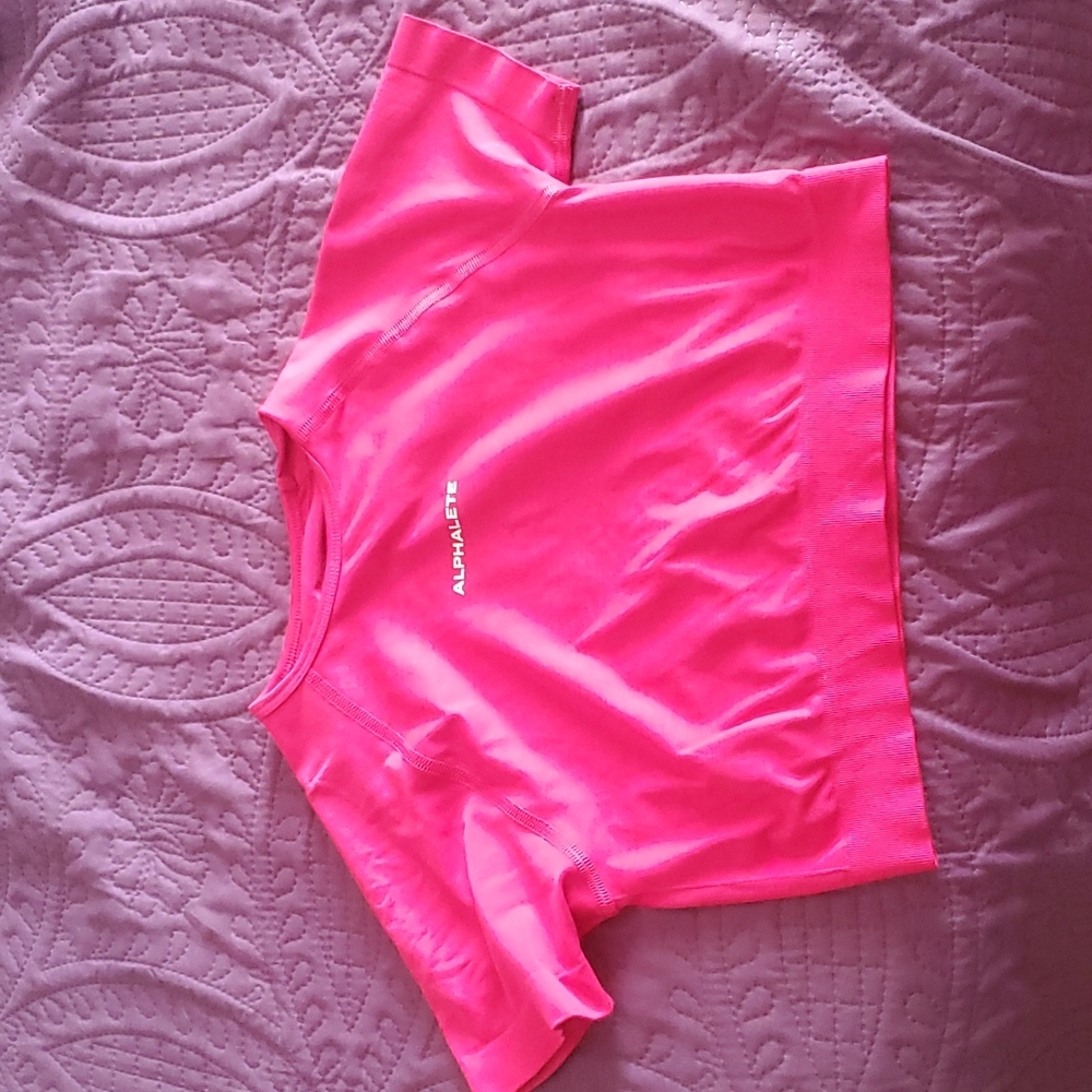 Pink Alphalete crop top
